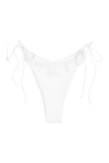 Dubai Frill Bikini Bottom - White