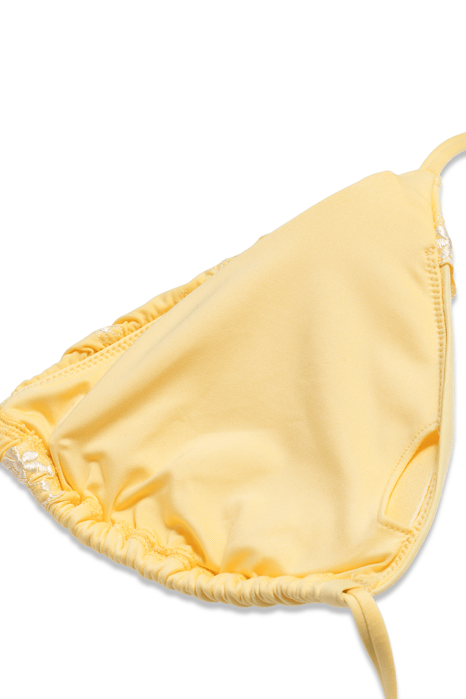 Ivorie Studio Bikini Dubai Frill Bikini Top - Pastel Yellow