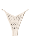 Mykonos Studs Bikini Bottom - Cream