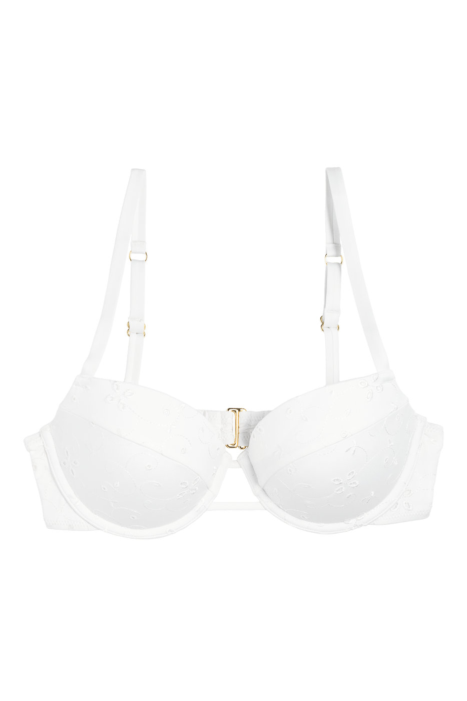 Ivorie Studio Bikini Resort Push-Up Bikini Top - White