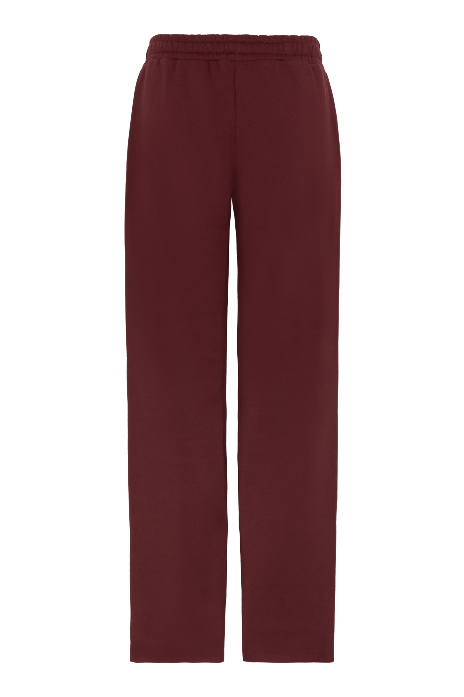 Ivorie Studio Bukse Studio Essential Wide Leg Sweatpant - Burgundy