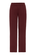 Ivorie Studio Bukse Studio Essential Wide Leg Sweatpant - Burgundy