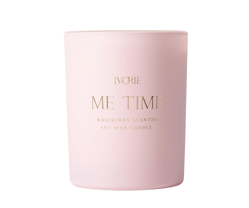Ivorie Studio Candle Me-Time Raspberry Scented Soy Wax Candle
