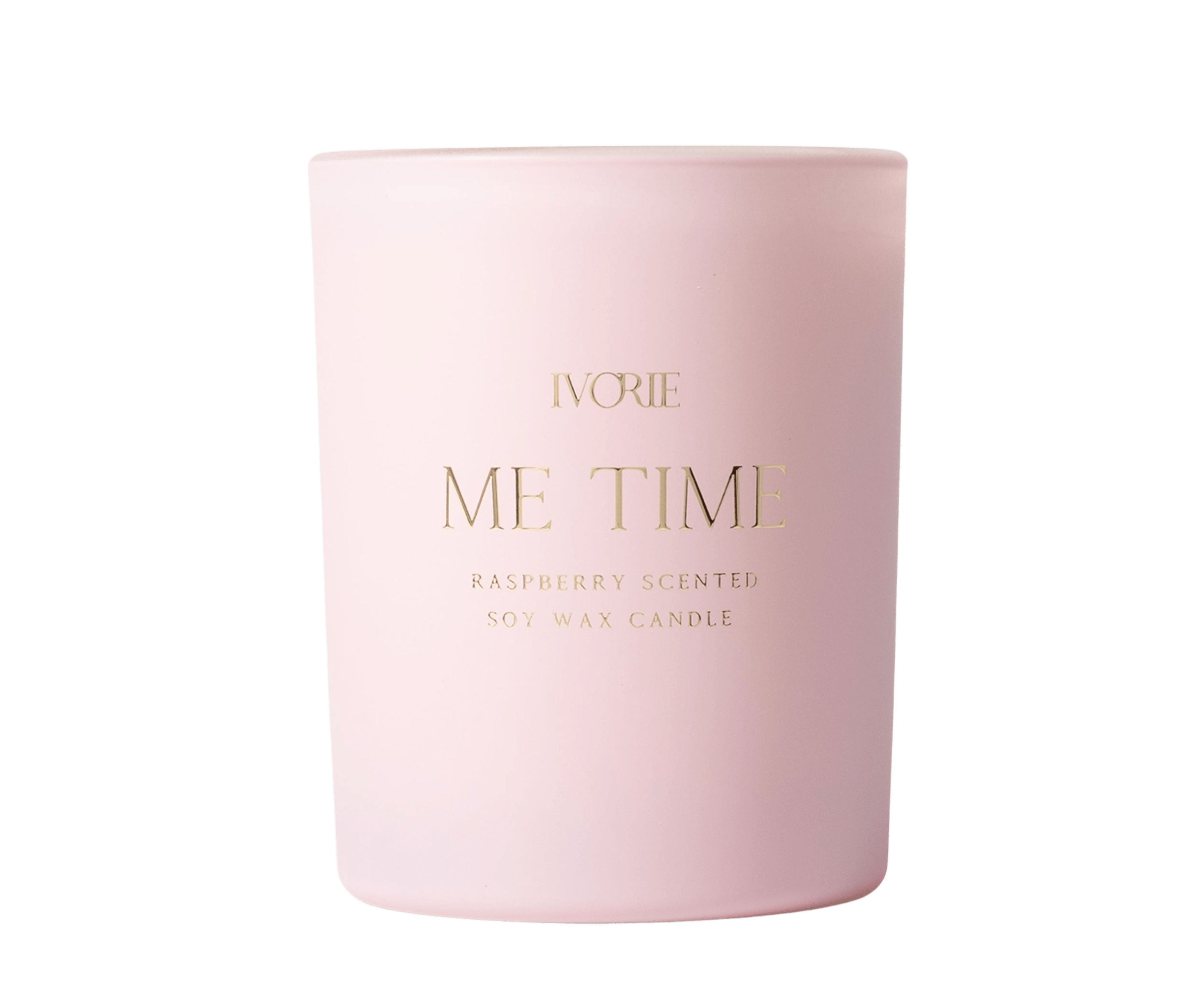 Ivorie Studio Candle Me-Time Raspberry Scented Soy Wax Candle