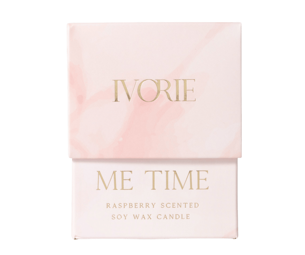 Ivorie Studio Candle Me-Time Raspberry Scented Soy Wax Candle