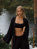 Ivorie Studio Cloud Lounge Robe Short - Black