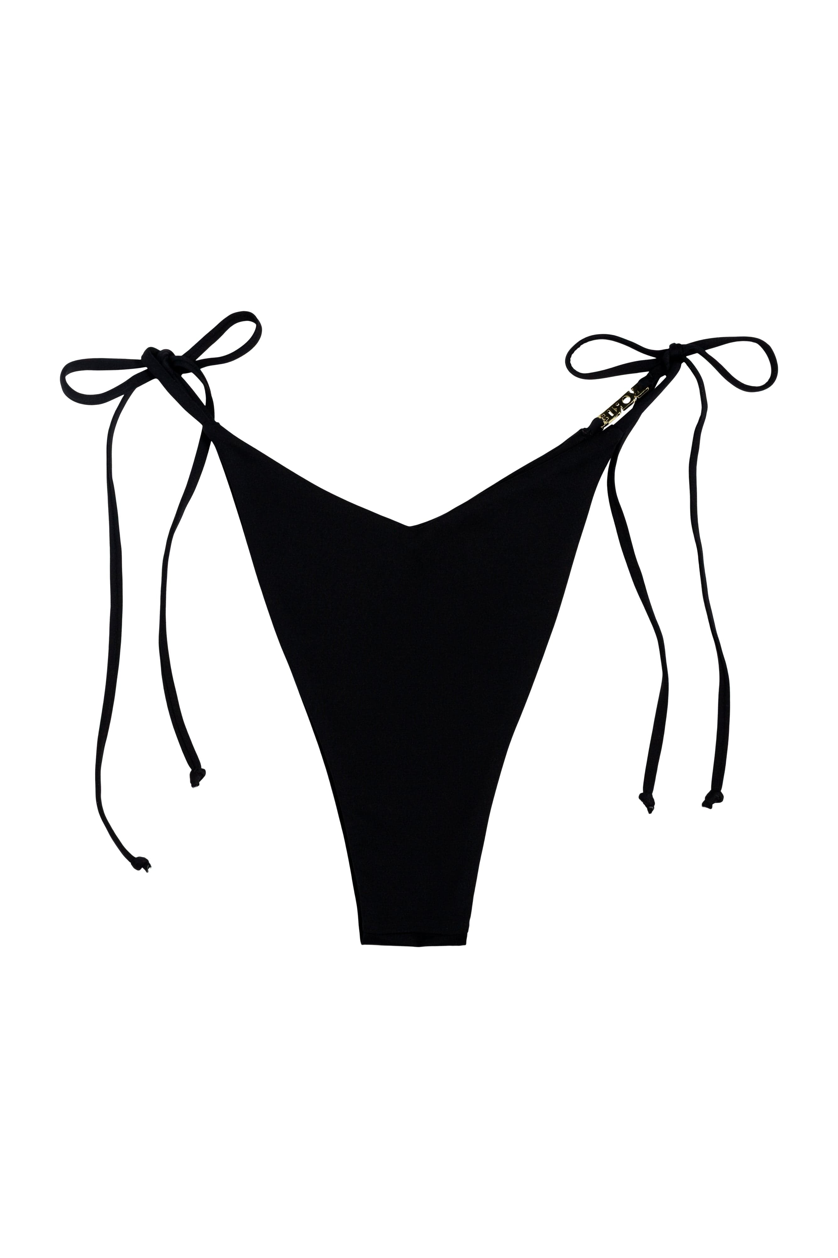 Ivorie Studio Dubai Bikini Bottom - Black Logo