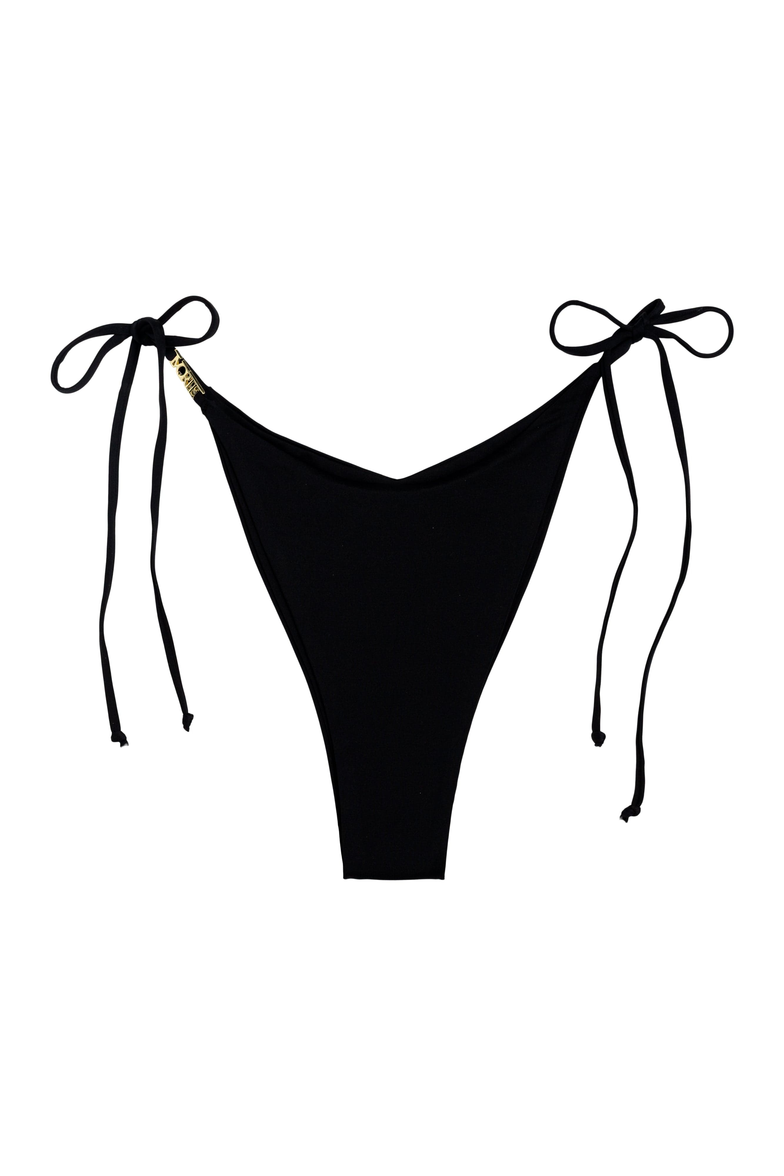 Ivorie Studio Dubai Bikini Bottom - Black Logo