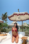 Dubai Bikini Bottom - Burgundy