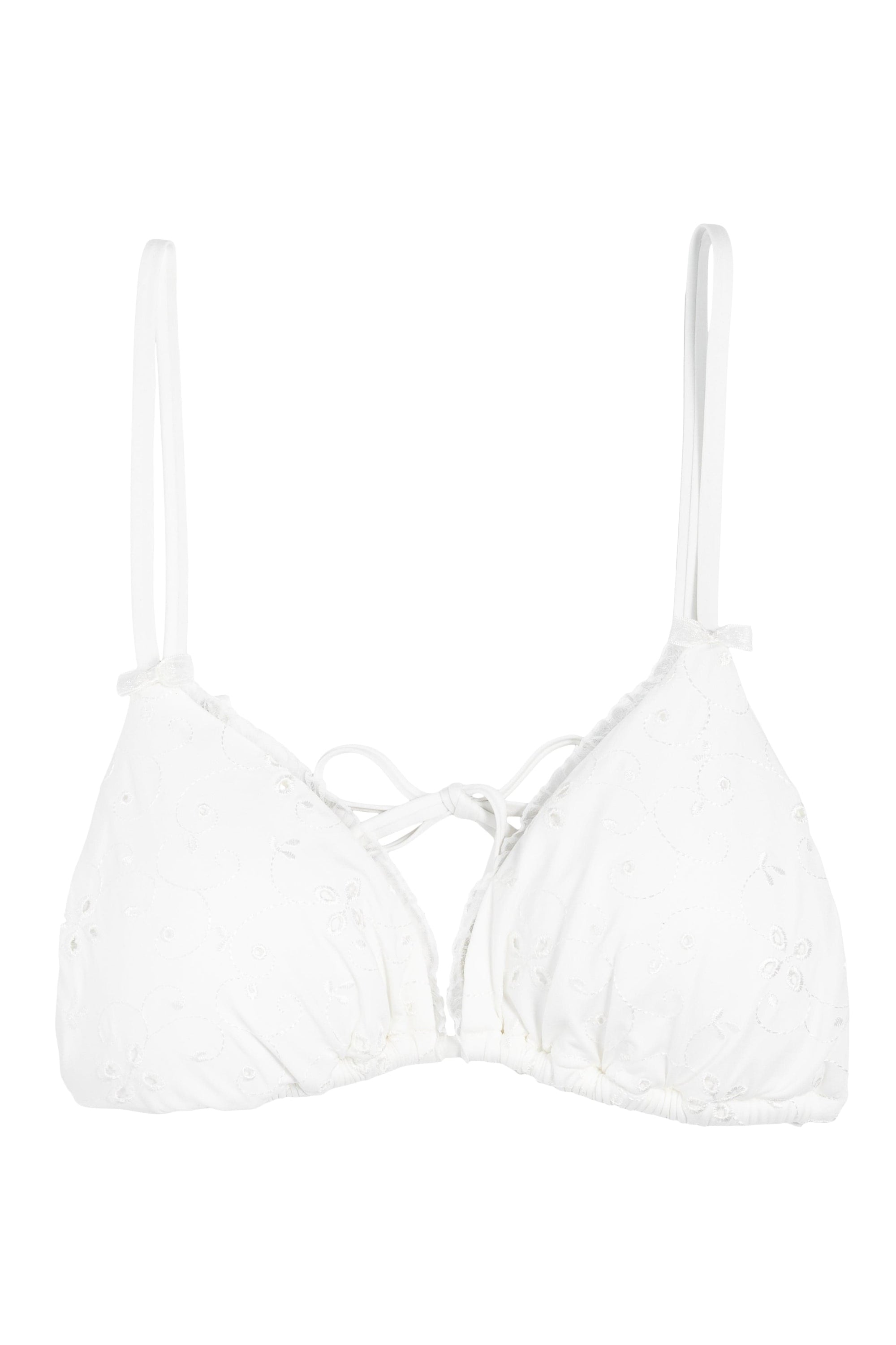 Ivorie Studio Dubai Bikini Top - White Broderie Anglaise