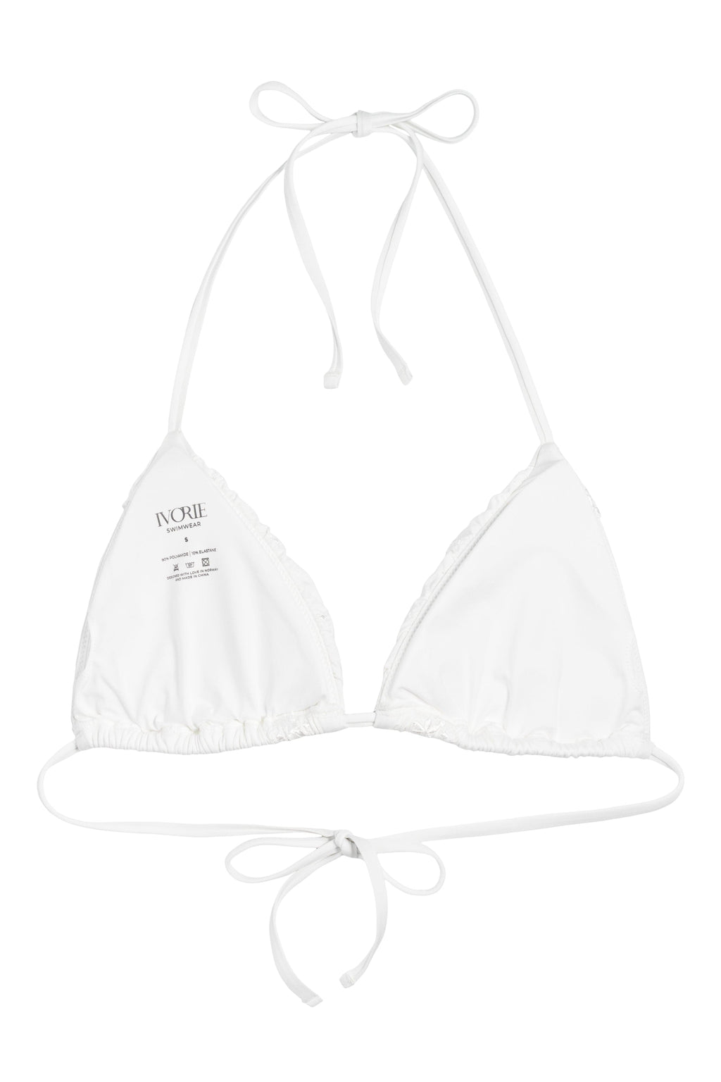 Ivorie Studio Dubai Frill Bikini Top - White