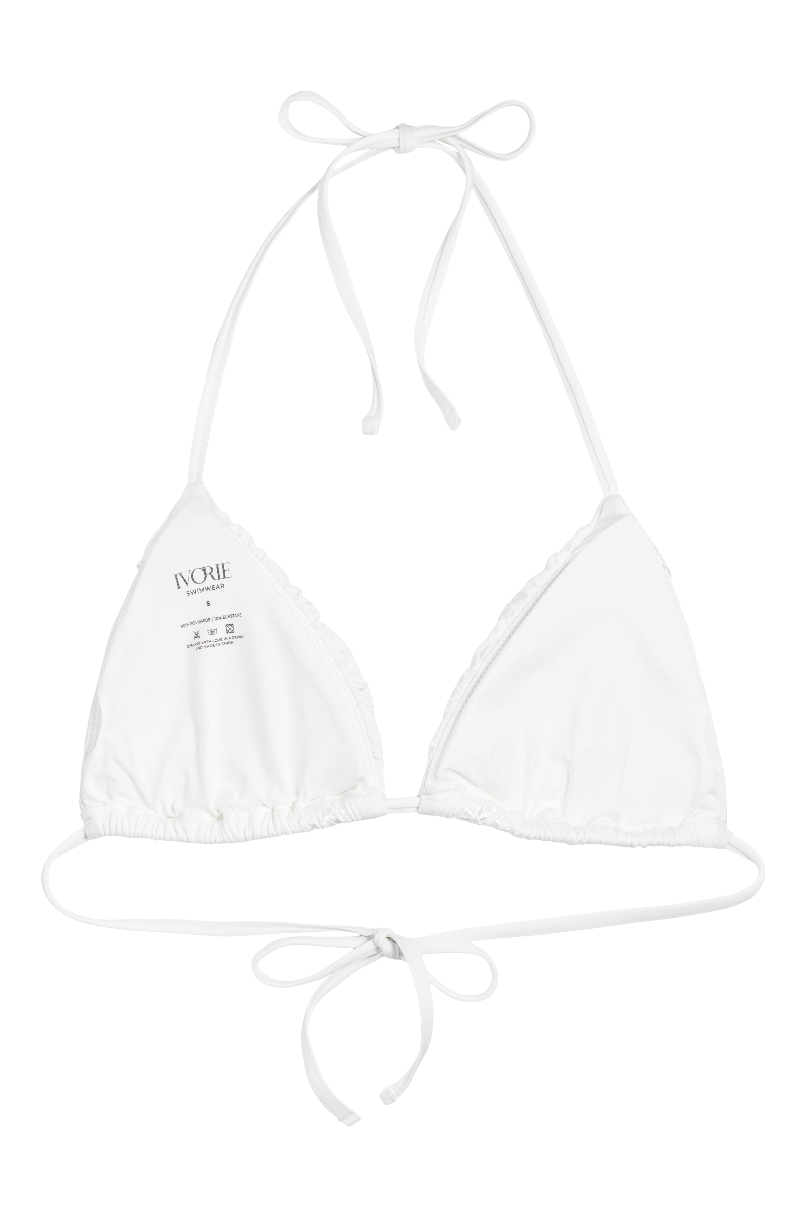 Ivorie Studio Dubai Frill Bikini Top - White