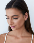 Ivorie Studio Earrings Dubai Small Hoops, Silver