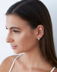 Ivorie Studio Earrings Dubai Small Hoops, Silver