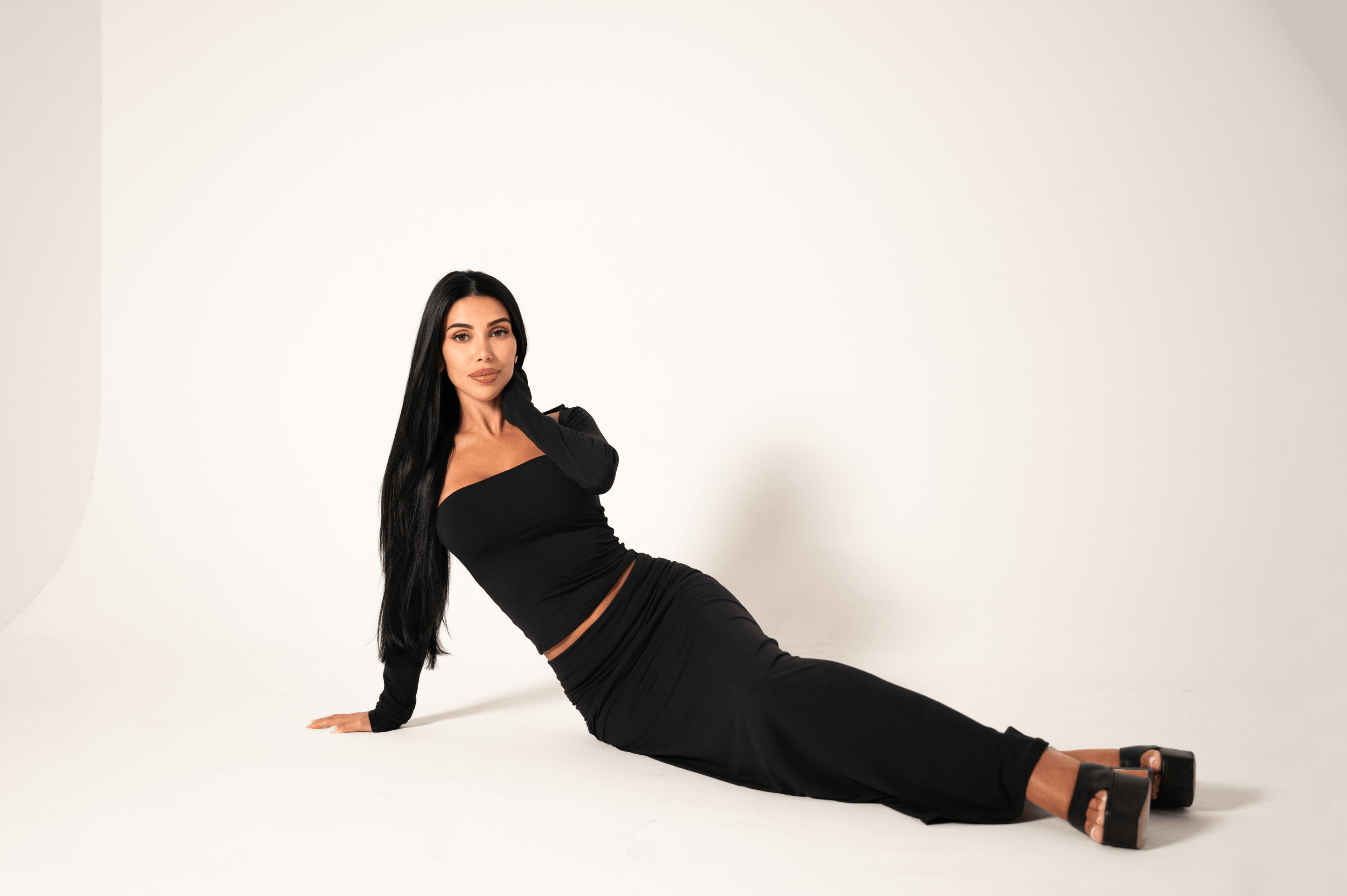 Ivorie Studio Fold Over Waistband Skirt