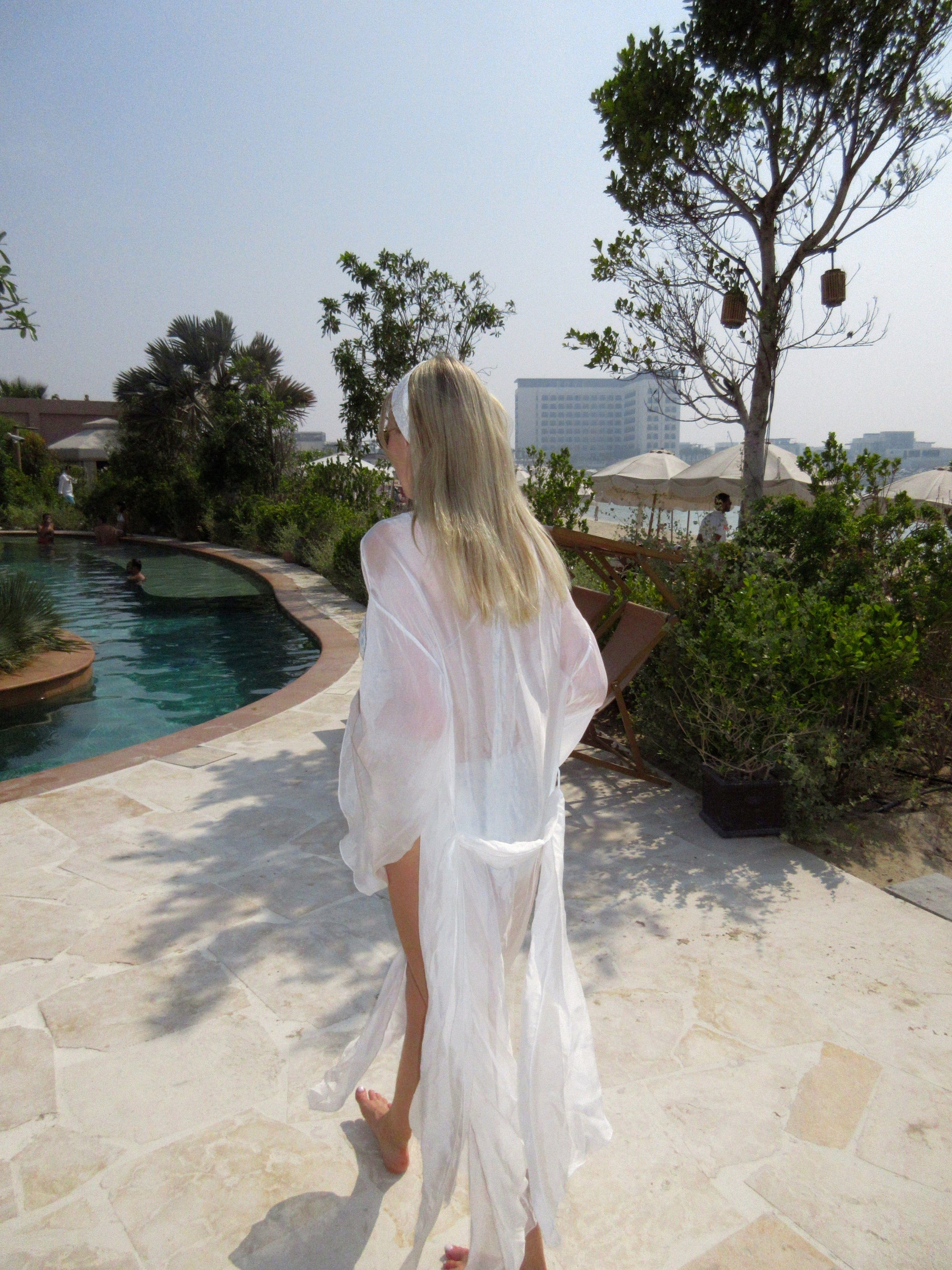 Ivorie Studio French Riviera Robe Dress - Creme