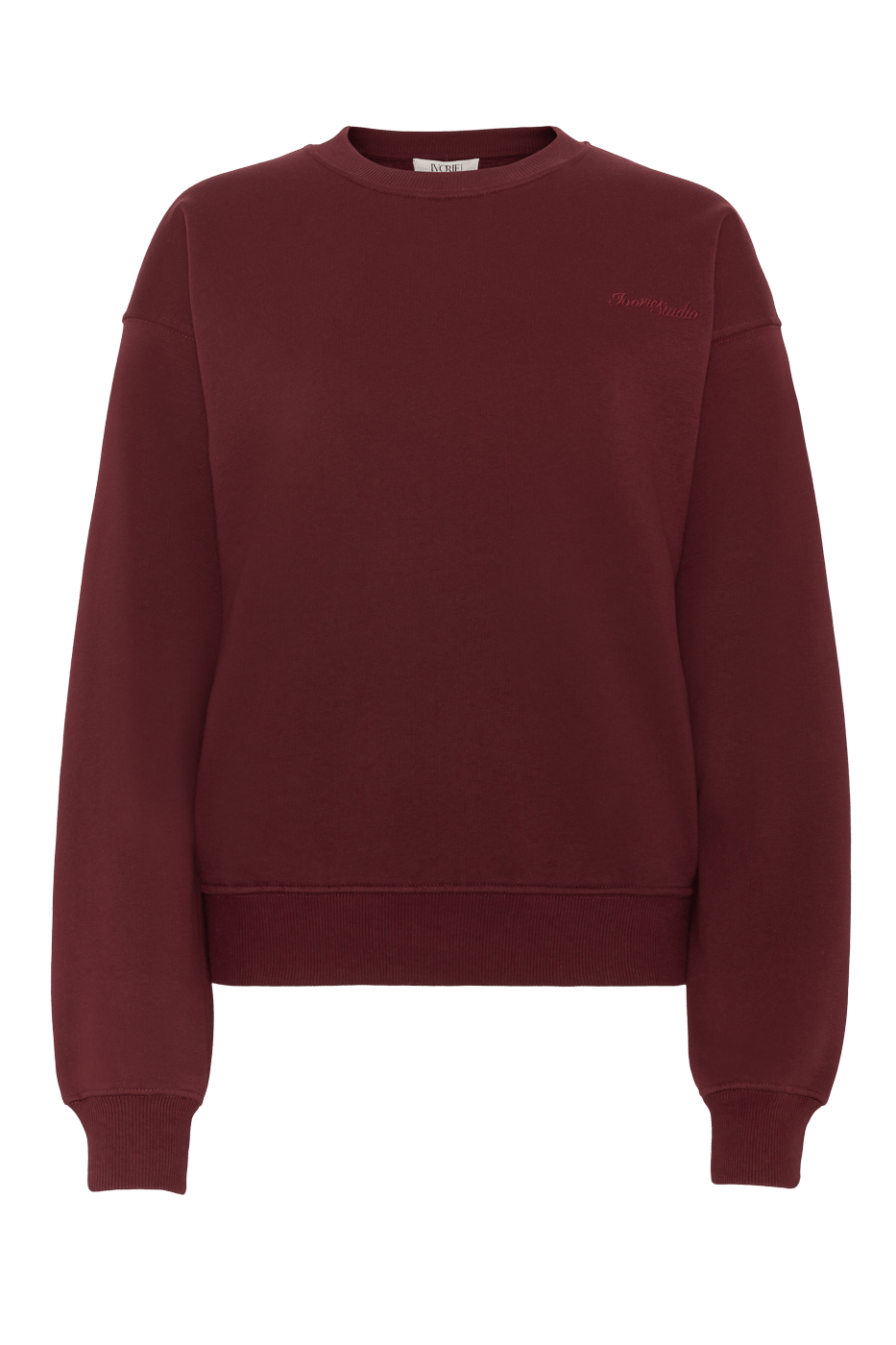 Studio Essential Crewneck - Burgundy