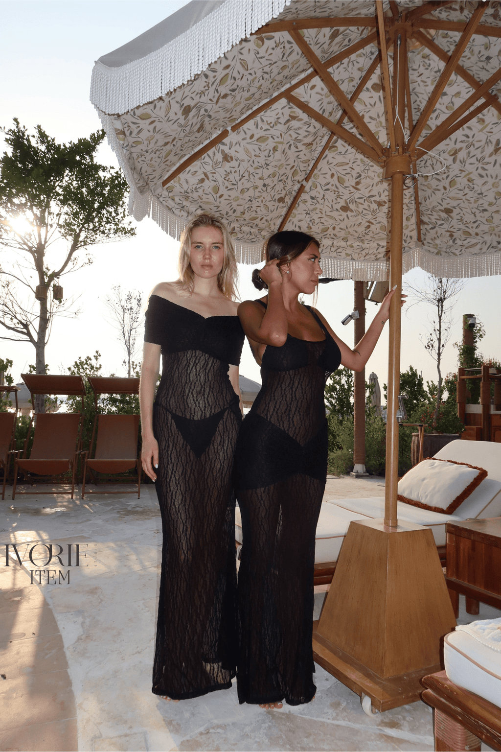 Ivorie Studio Gigi Lace Dress - Black