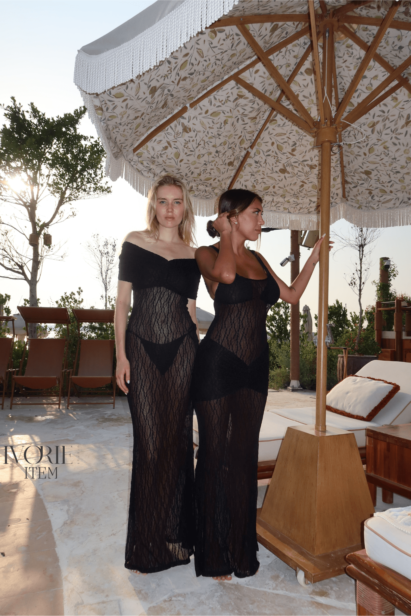 Ivorie Studio Gigi Lace Dress - Black