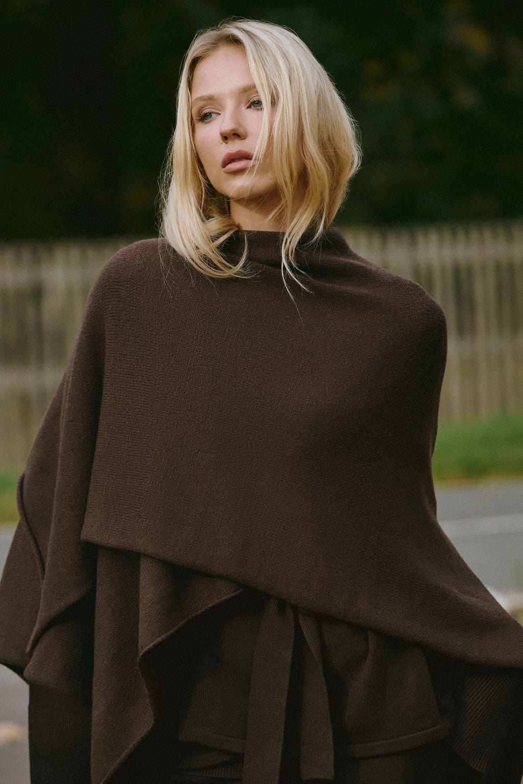 Ivorie Studio One Size Graham Knitted Scarf - Brown