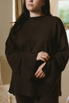Iris Knitted Lounge Oversize Sweater - Brown