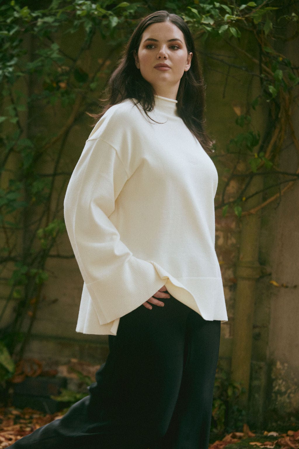 Ivorie Studio Iris Knitted Lounge Oversized Sweater - Offwhite