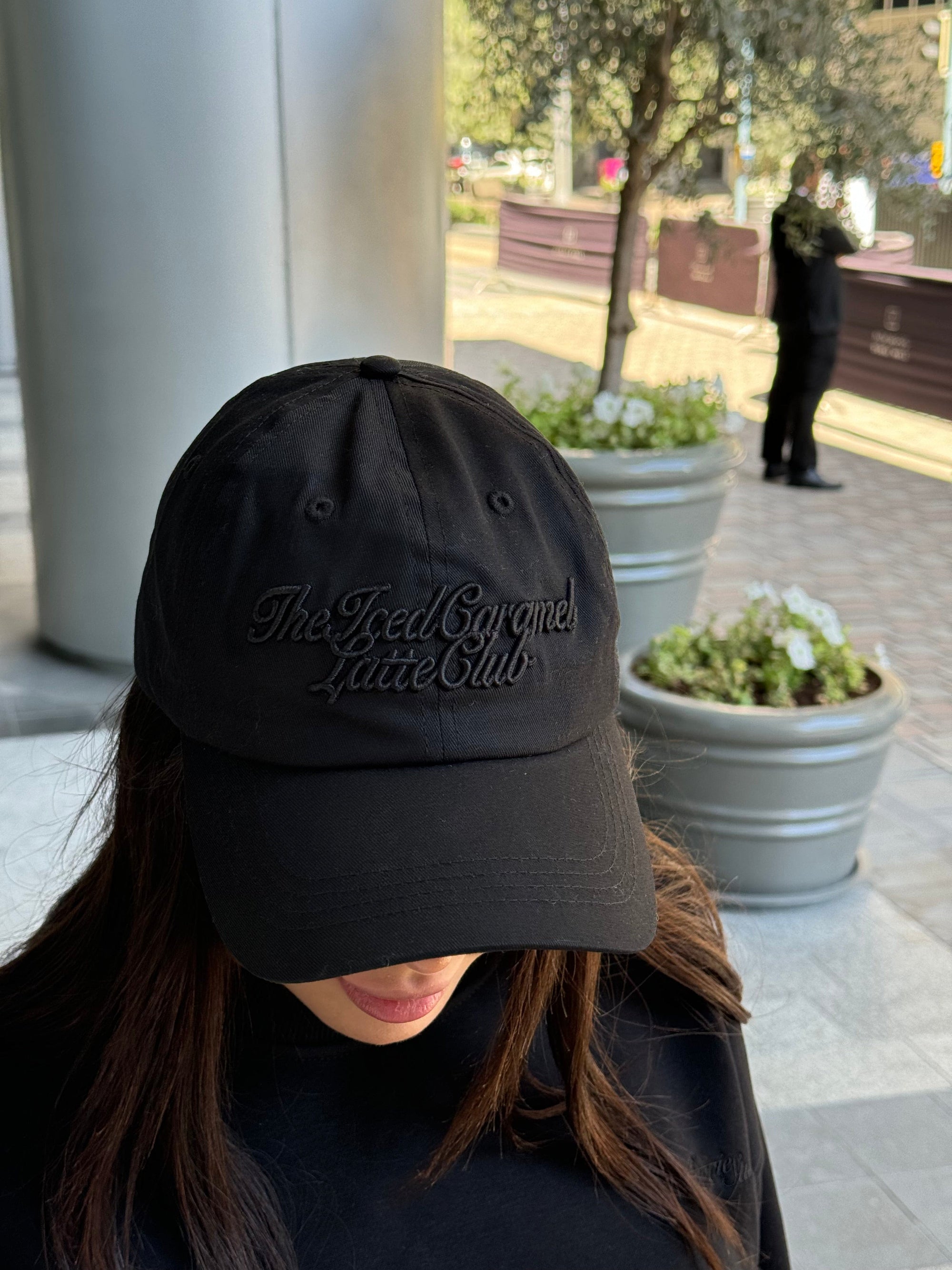 Ivorie Studio One Size / Black w/ Caramel Latte Club Ivorie Cotton Cap - Black