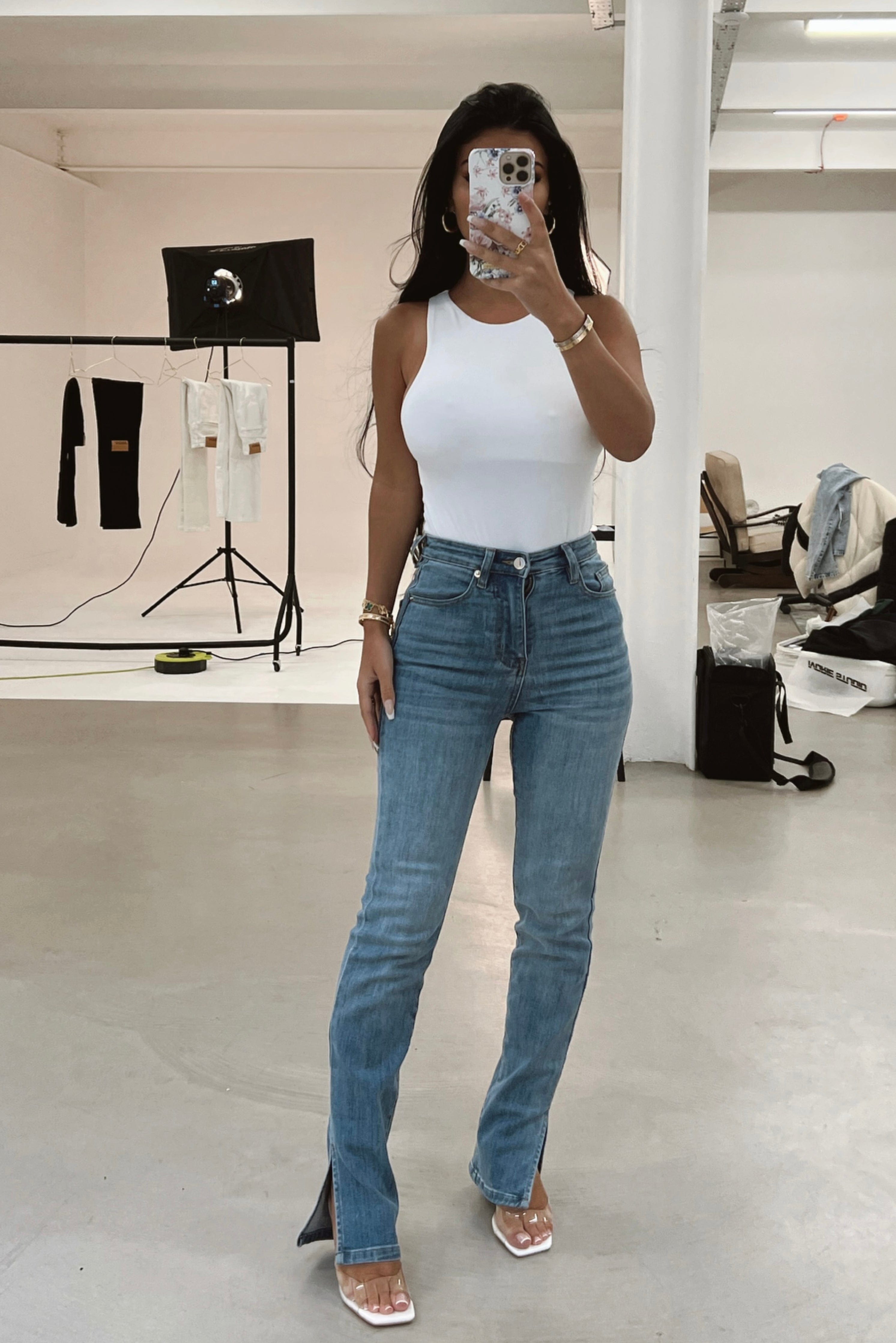 Ivorie Studio Jeans Blue Straight Up Denim Jeans