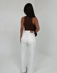 Ivorie Studio Jeans White Distressed Jeans