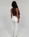 Ivorie Studio Jeans White Straight Up Denim Jeans