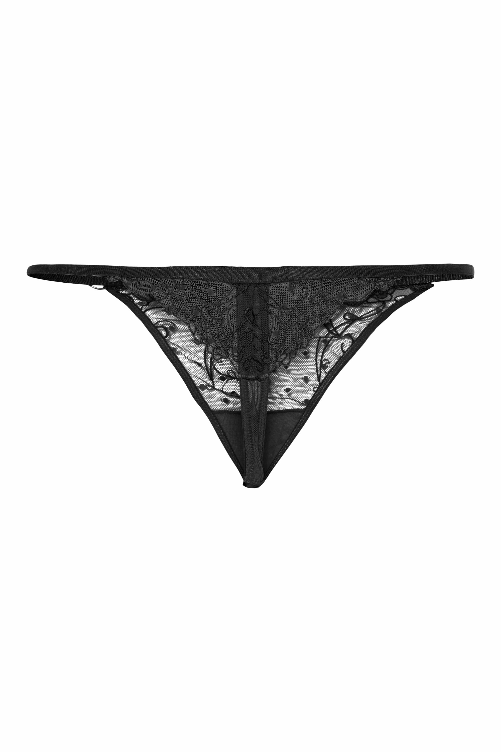 Ivorie Studio Love Heart Thong - Black