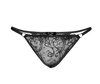 Love Heart Thong - Black