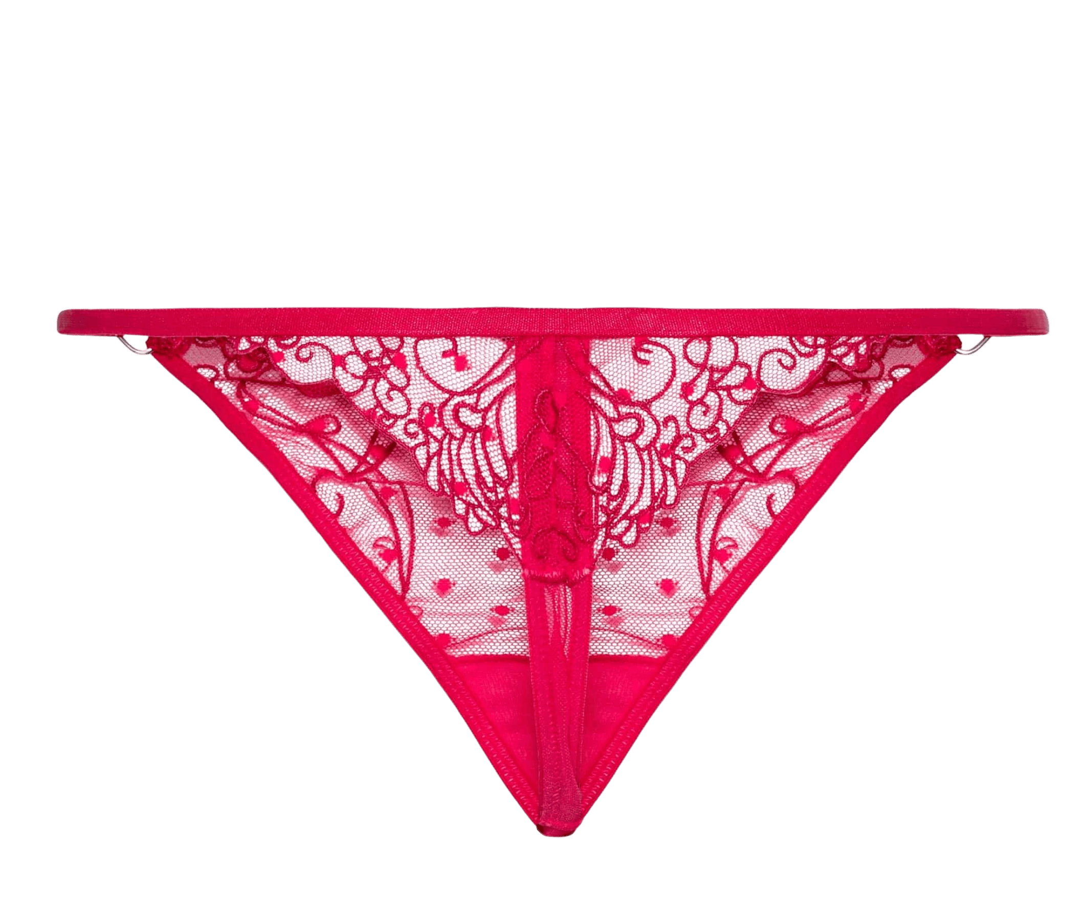 Ivorie Studio Love Heart Thong - Raspberry Red