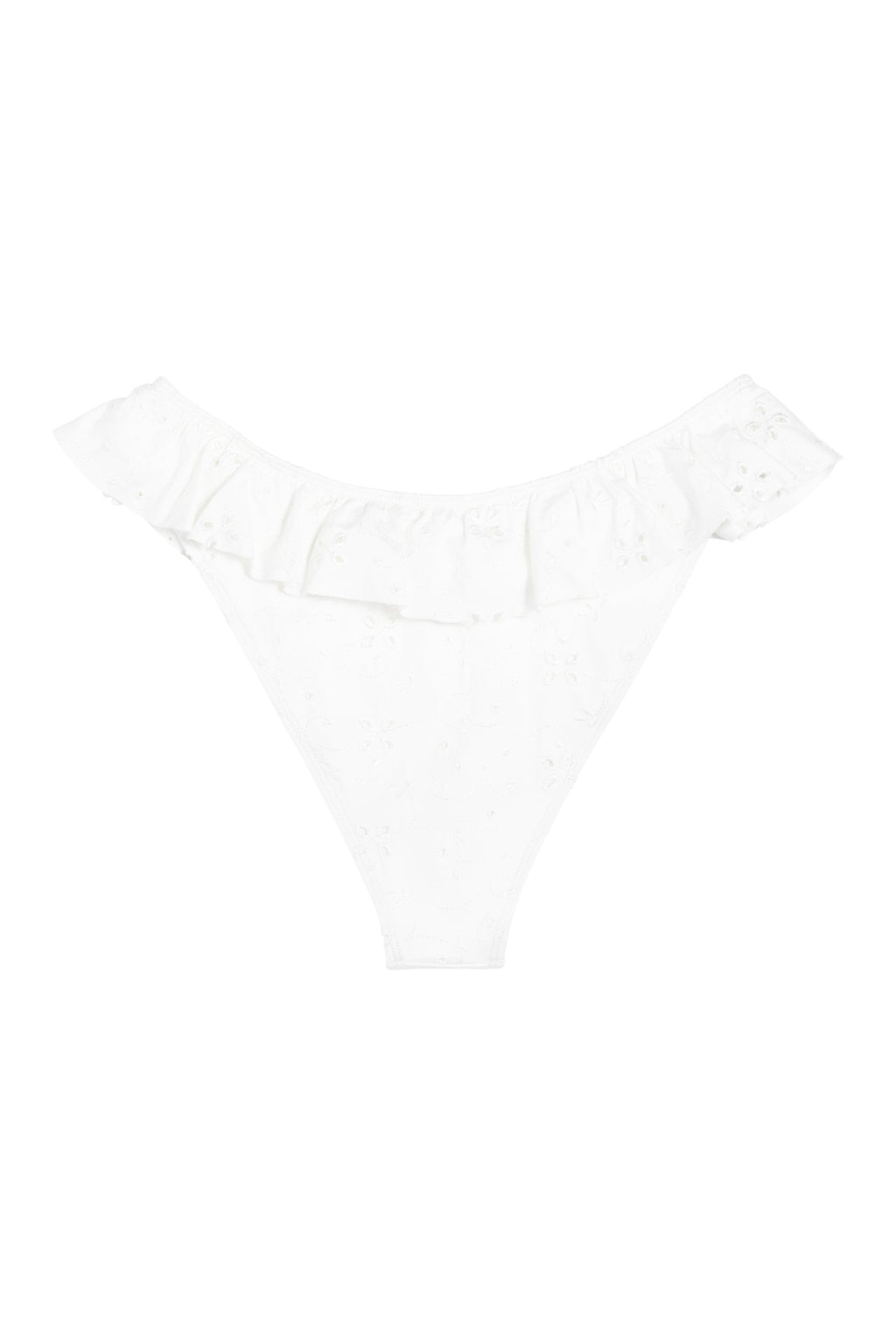 Ivorie Studio Maldives Frill Bikini Bottom - White