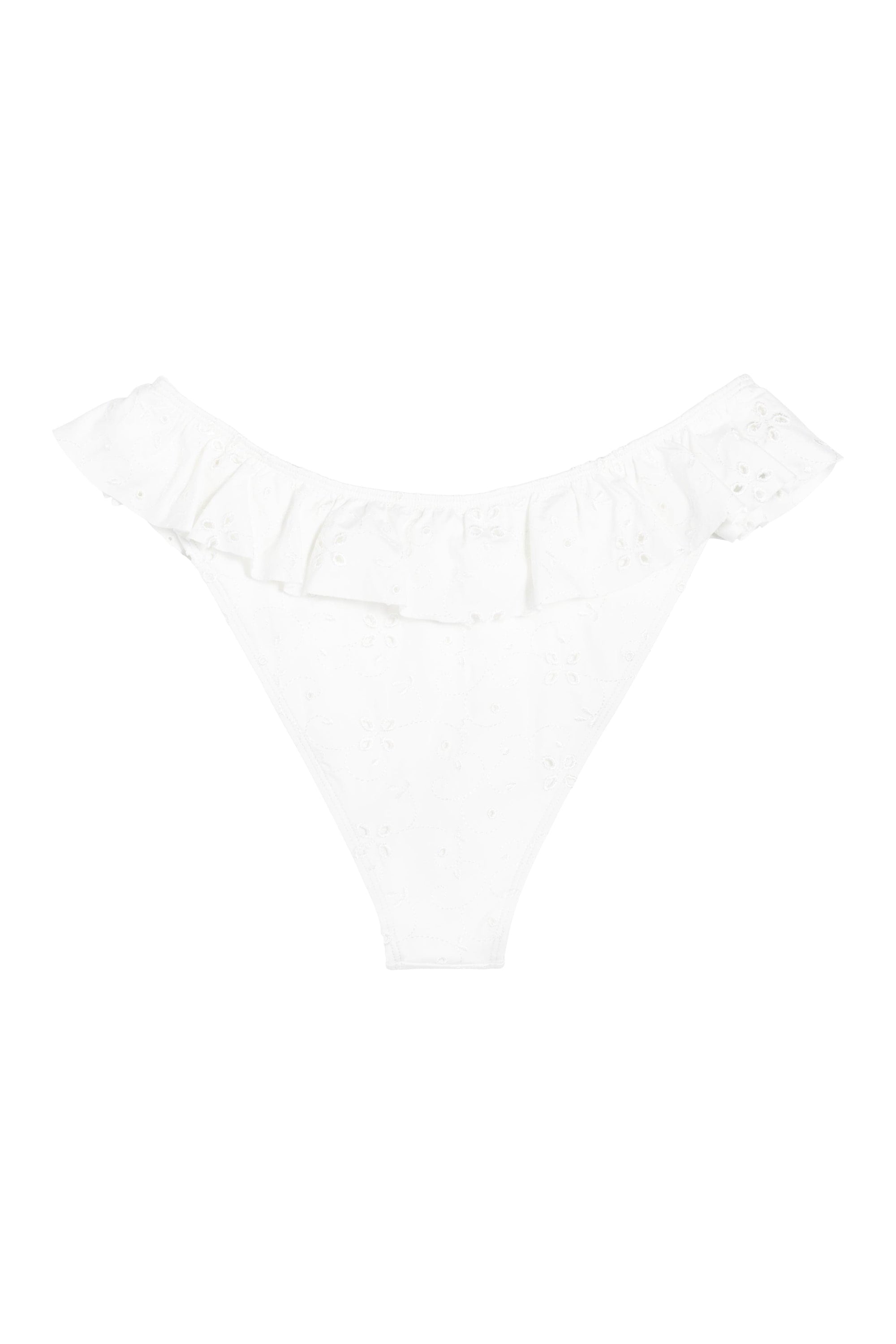 Ivorie Studio Maldives Frill Bikini Bottom - White