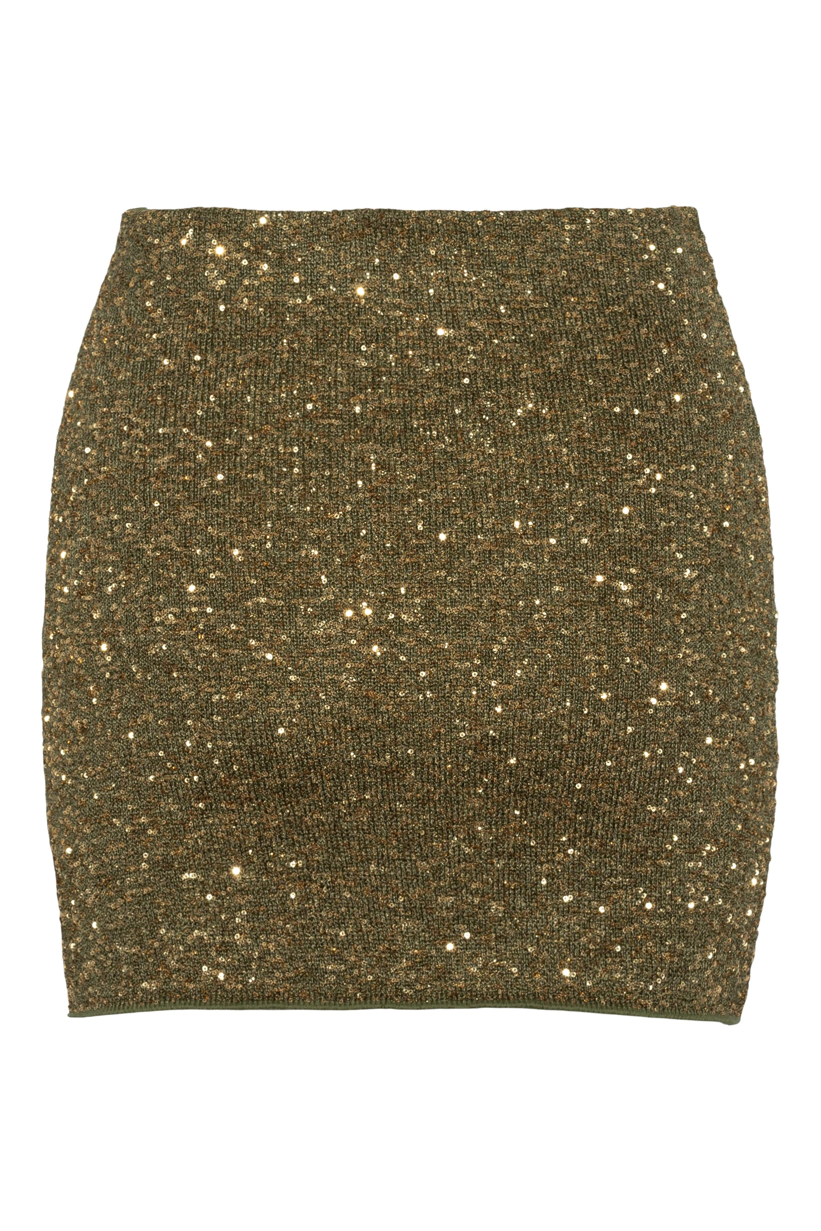 Ivorie Studio Miami Midnight Mini Skirt - Leafy Green