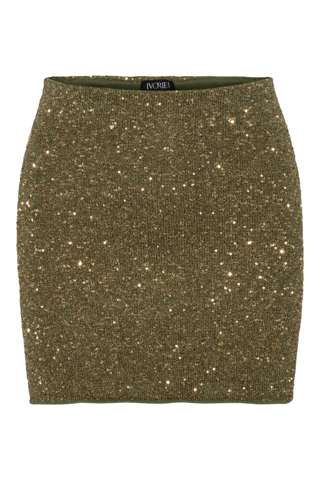 Ivorie Studio Miami Midnight Mini Skirt - Leafy Green