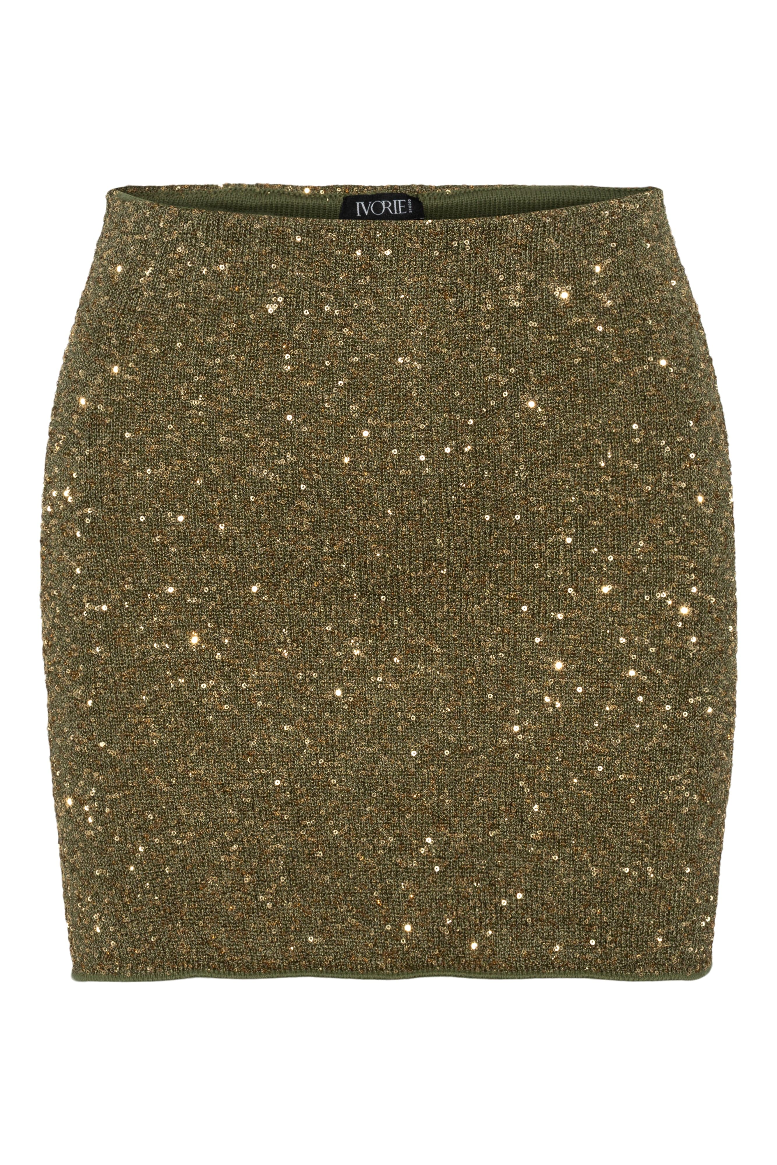 Ivorie Studio Miami Midnight Mini Skirt - Leafy Green