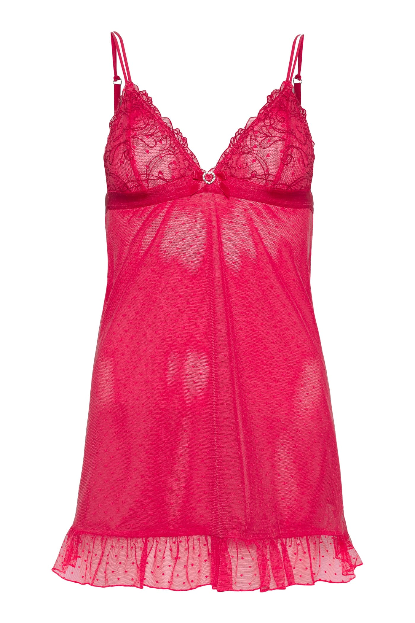 Ivorie Studio Obsessed Babydoll - Raspberry Red