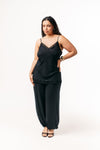 Soleil Wide Leg Pants - Black