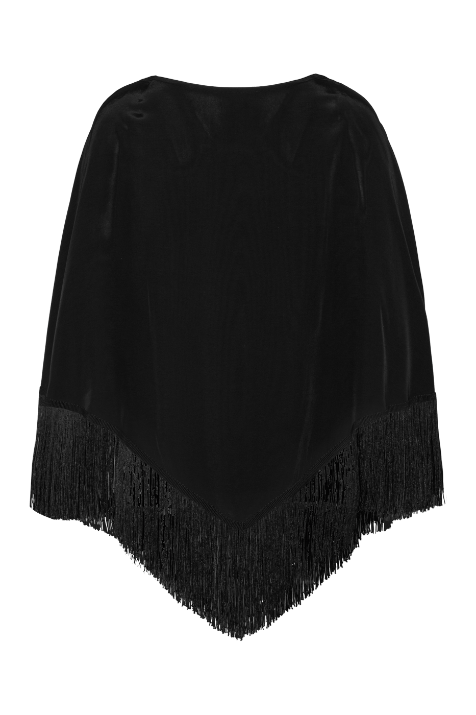 Ivorie Studio Poncho Golden Tides Fringe Poncho - Black