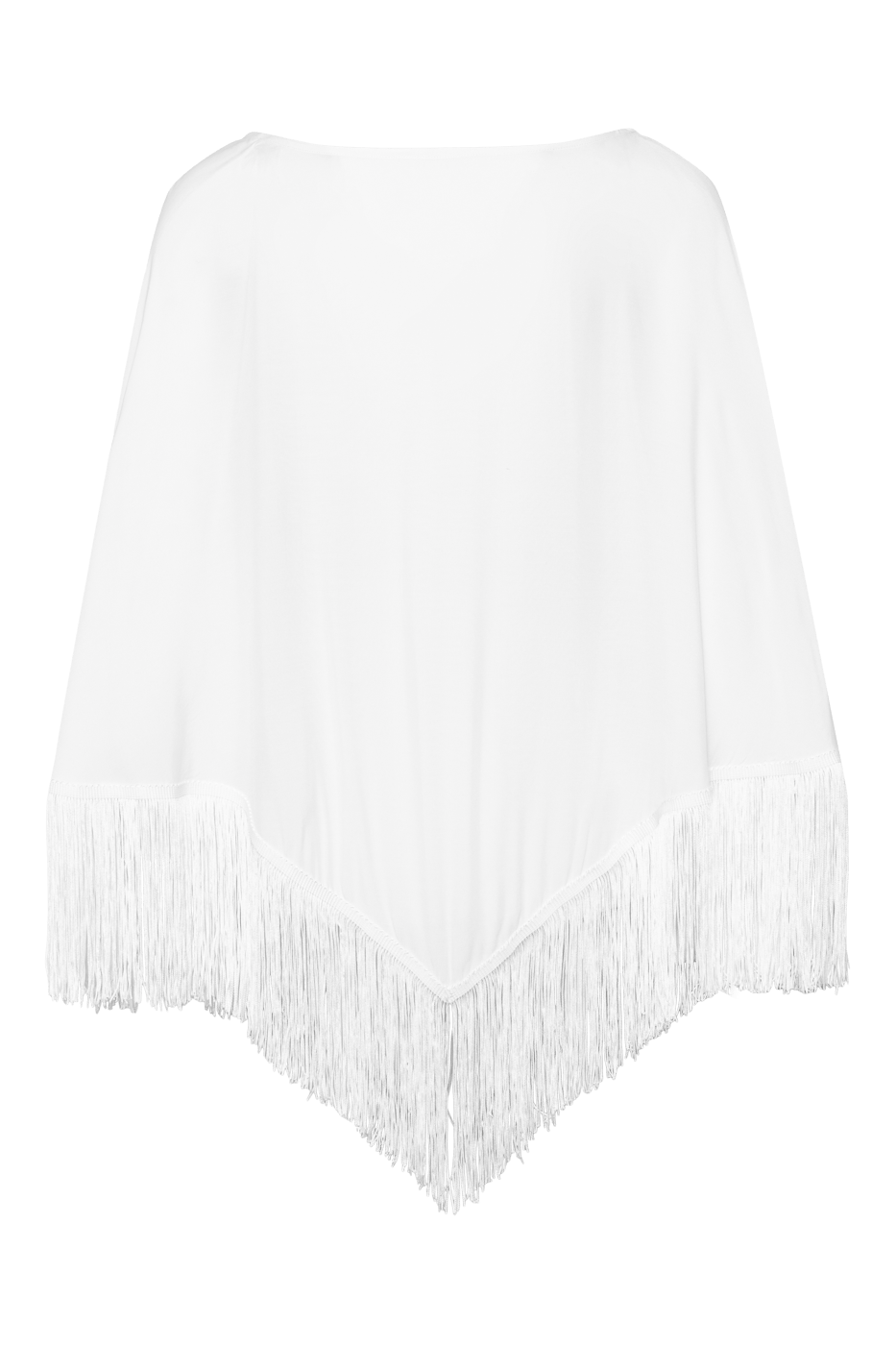 Ivorie Studio Poncho Golden Tides Fringe Poncho - Off White
