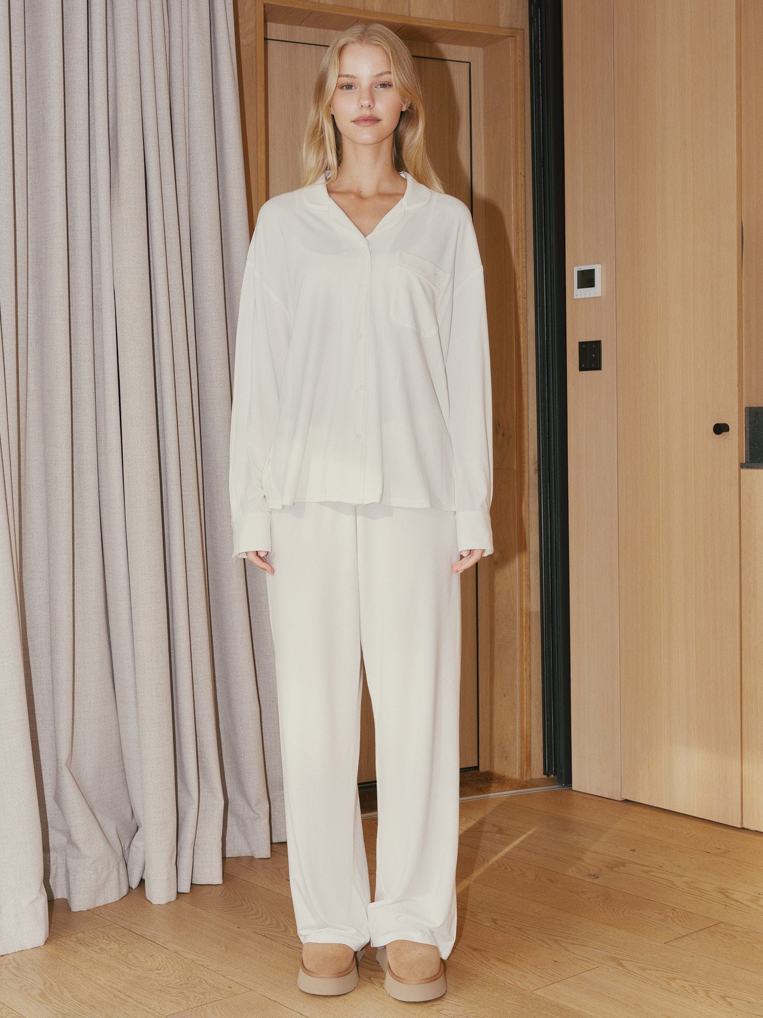 Ivorie Studio pyjamas Cloud Lounge Pj Shirt - Offwhite