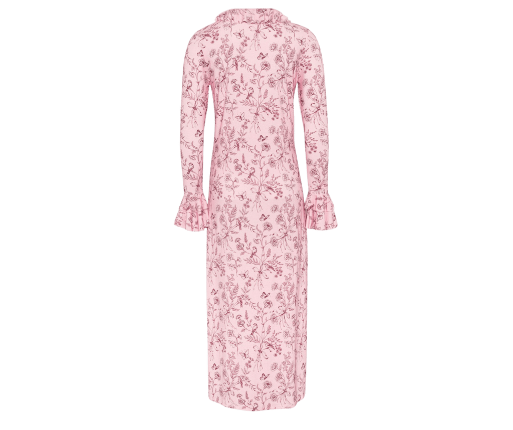 Ivorie Studio pyjamas Mamma Raad Frill Night Gown - Porcelain Print