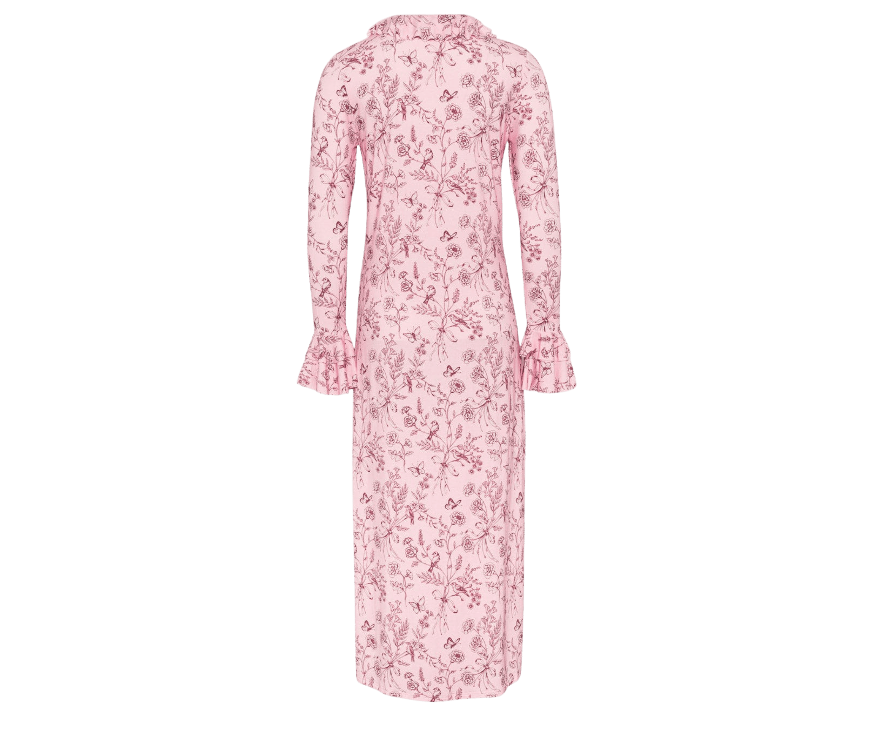 Ivorie Studio pyjamas Mamma Raad Frill Night Gown - Porcelain Print