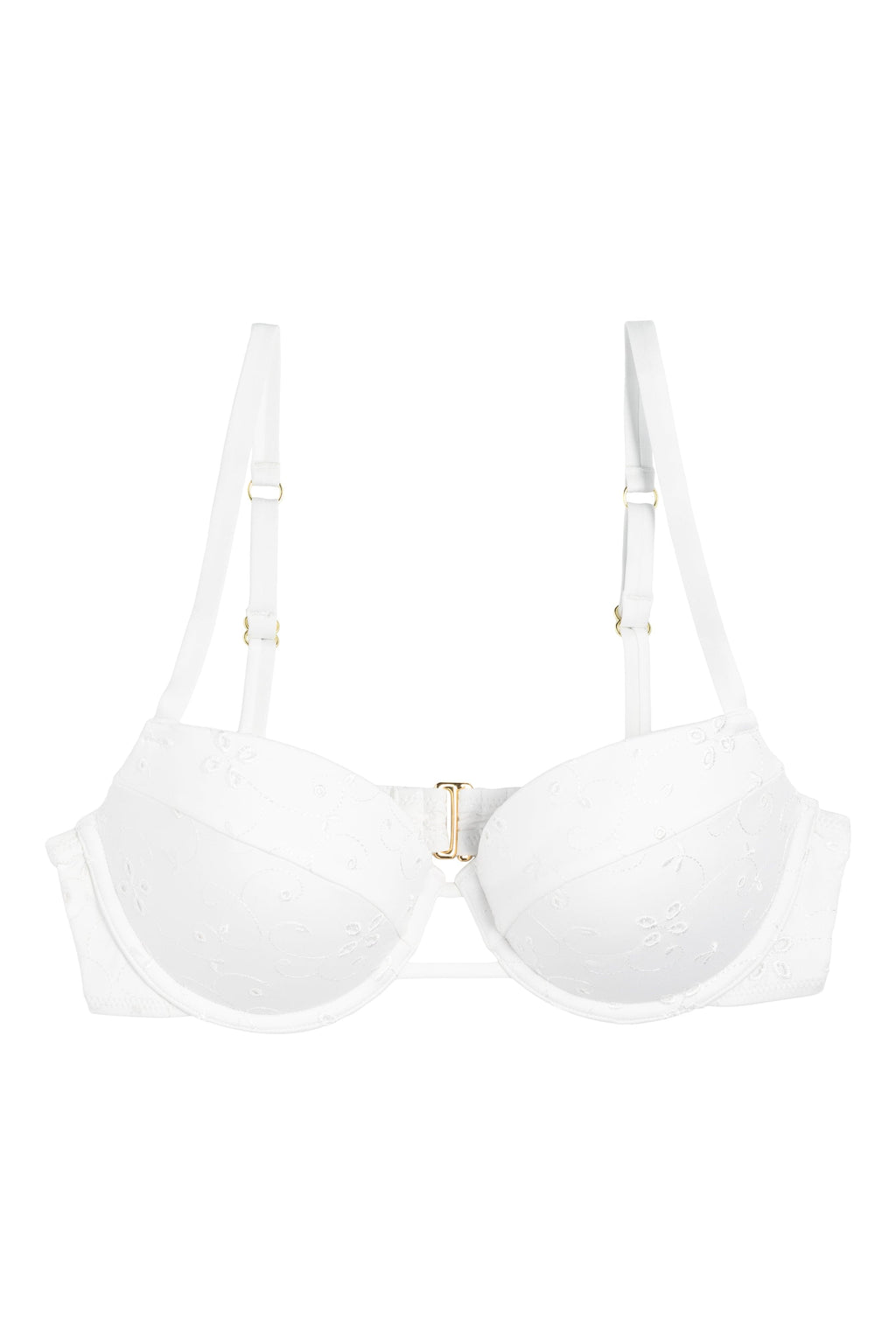 Ivorie Studio Resort Push-Up Bikini Top - White
