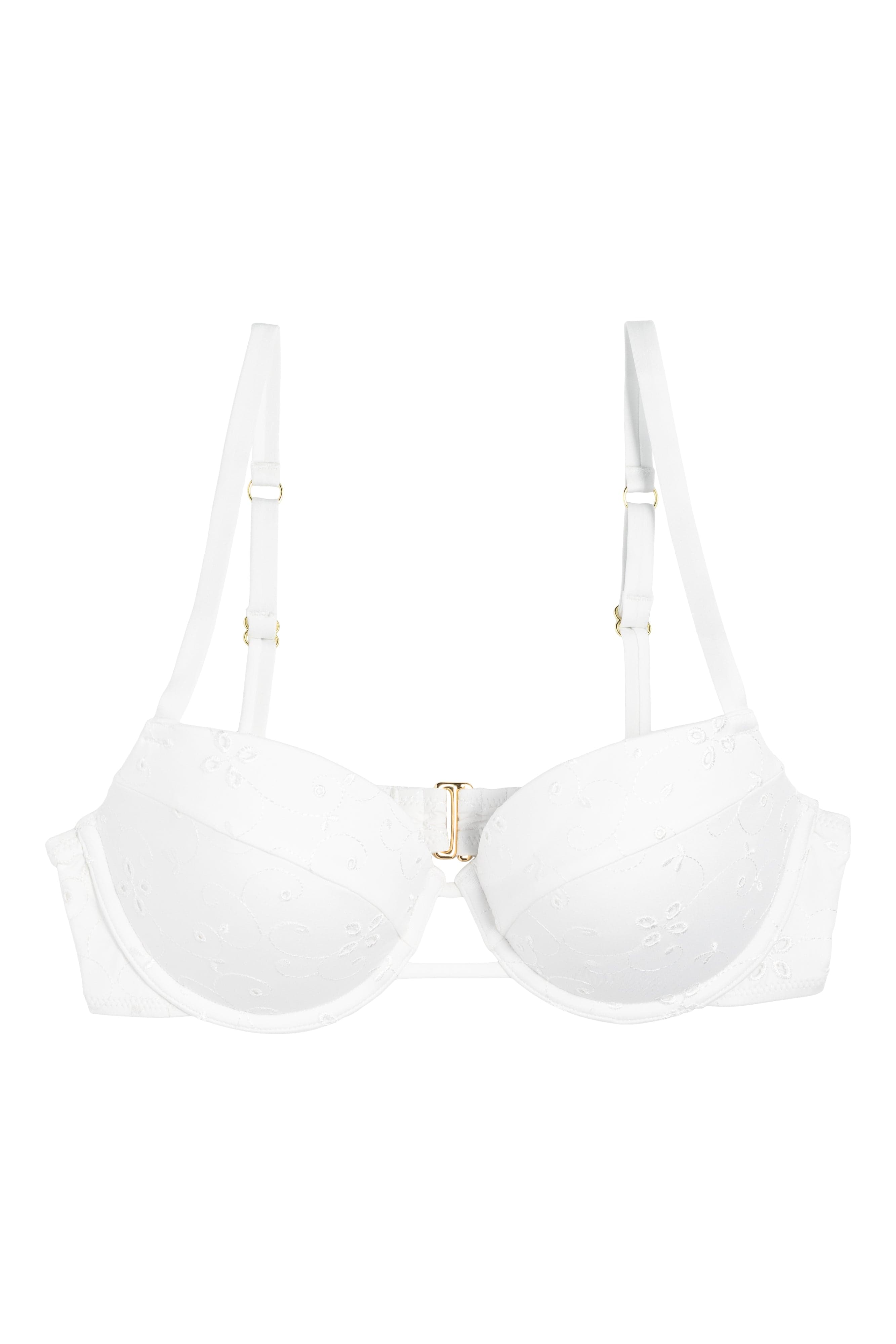 Ivorie Studio Resort Push-Up Bikini Top - White