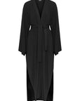 Ivorie Studio Robe Soft Sleep Robe - Long - Black