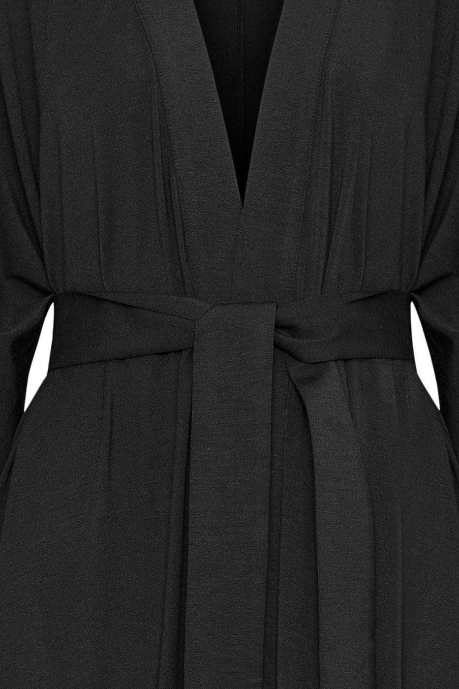 Ivorie Studio Robe Soft Sleep Robe - Long - Black