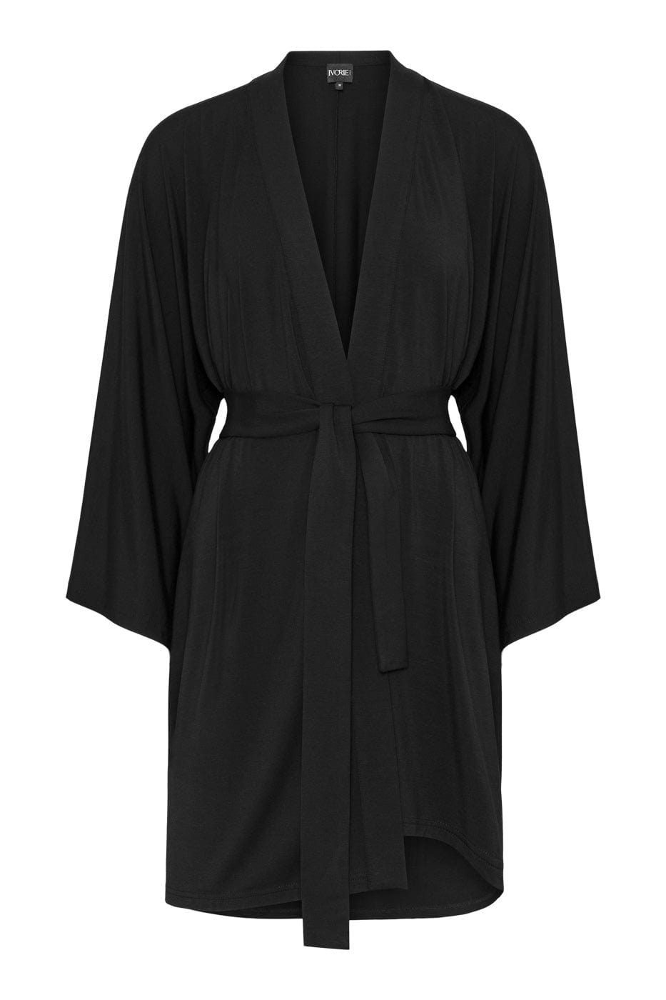 Ivorie Studio Robe Soft Sleep Robe - Short - Black